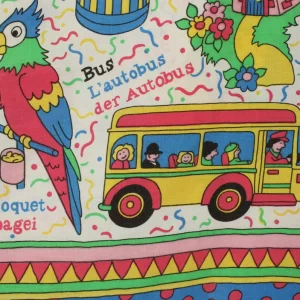 70*95  カラフル ポップ アニマル キッズ コンフェッティ 下