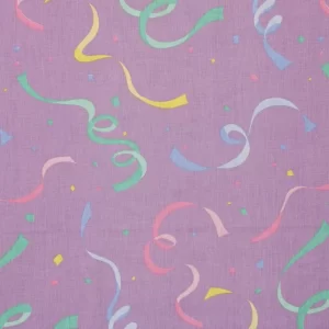55*70 ポップ コンフェッティ パープル カラフル