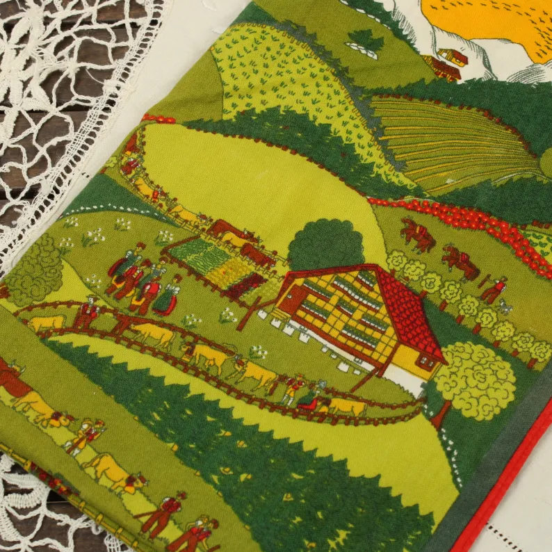 1977 カレンダー柄トーション アルプス