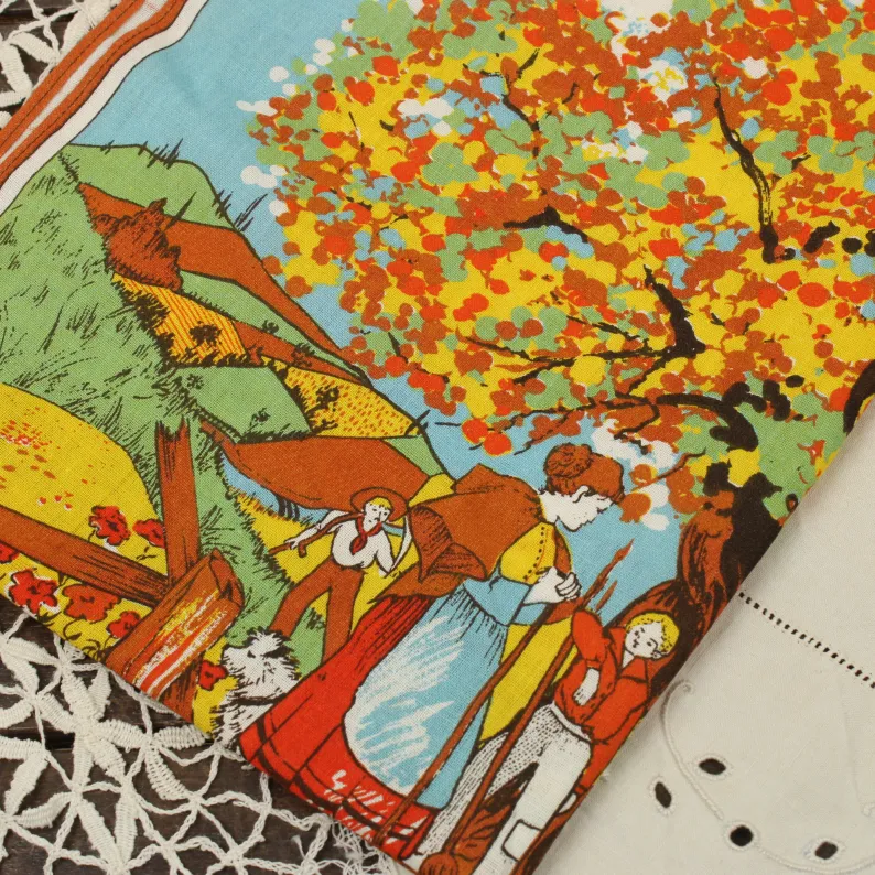 1983 カレンダー柄トーション オランダ