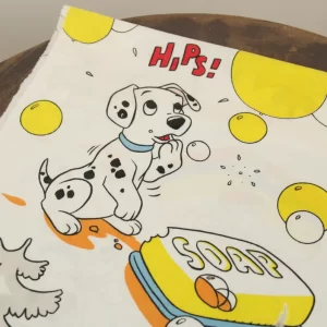 130*55 シーツ解体生地  101匹わんちゃん うきわ 石鹸