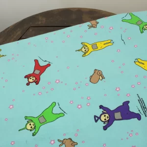 85*115 シーツ解体生地  テレタビーズ TELETUBBIES 星 ウサギ