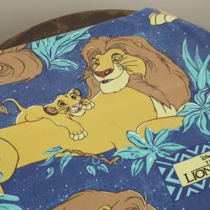 125*90 シーツ解体生地 シンバ ムファサ 夜空 英語ロゴ