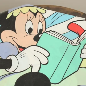 130*190 シーツ解体生地  ミッキー＆フレンズ ミニー ストライプ まくら