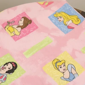 140*90 シーツ解体生地  プリンセス ピンク パステル パネル