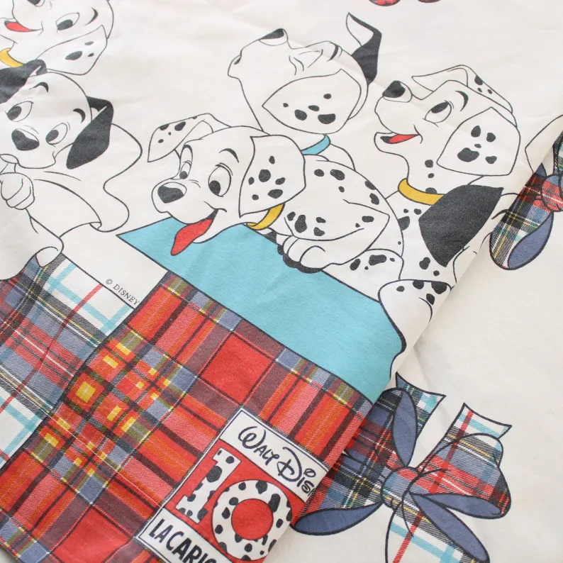 フラット 101匹わんちゃん タータンチェク リボン