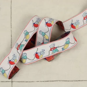 3,4cm幅  レトロアニマル  綱引き