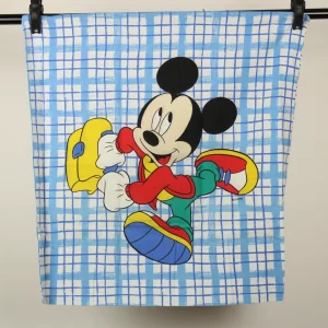 ピロー ミッキー スクール ブルーチェック