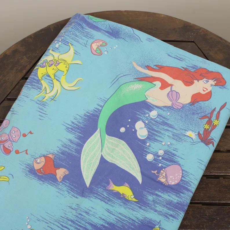 ボックスシーツ アリエル リトルマーメイド 青
