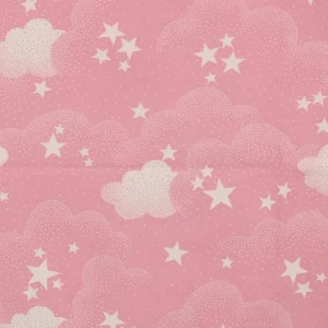 75*55 かわいい ファンシー 雲 星 ピンク