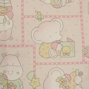 50*60 ベビー ゾウ カバ パステル ピンク