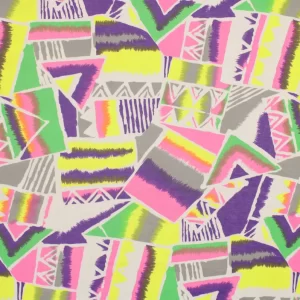 ニット 140*120 レトロポップ ネオン パターン