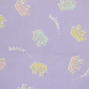 40*45 かわいい パステル ふね パープル