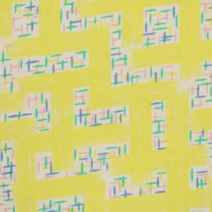 75*90 かわいい シンプル パステル パターン イエロー