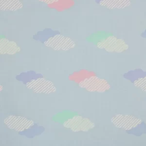 70*70 かわいい パステル 雲 空 ストライプ B