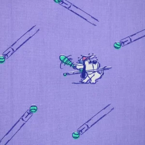 難あり 75*65 ドルーピー 野球 パープル