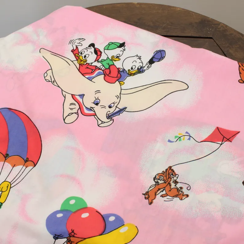 150*120 シーツ解体生地 飛行船 ミッキー ミニー ダンボ A