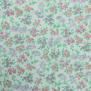 40*50 かわいい 小花 ブーケ パープル ブルー