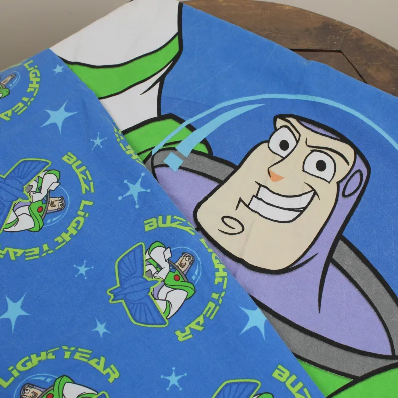 布団カバー トイ・ストーリー バズ ロゴ ブルー