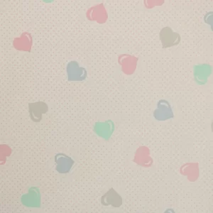 55*65 ポップ ハート ドット ピンク パステル