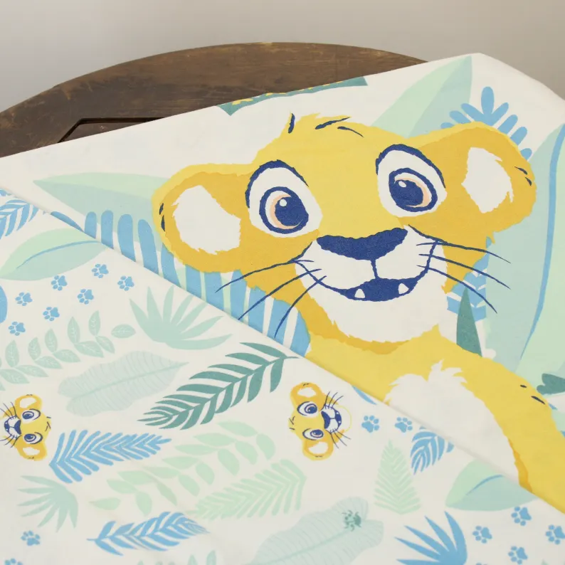 布団カバー シンバ 葉っぱ ブルー グリーン