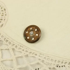 1個 18mm ストラス 円盤 透かし模様