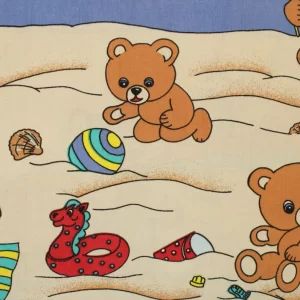 90*55 レトロ クマ バカンス ビーチ 浜辺