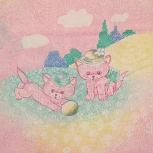 135*55 ベビー キツネ ピンク グラデーション パステル