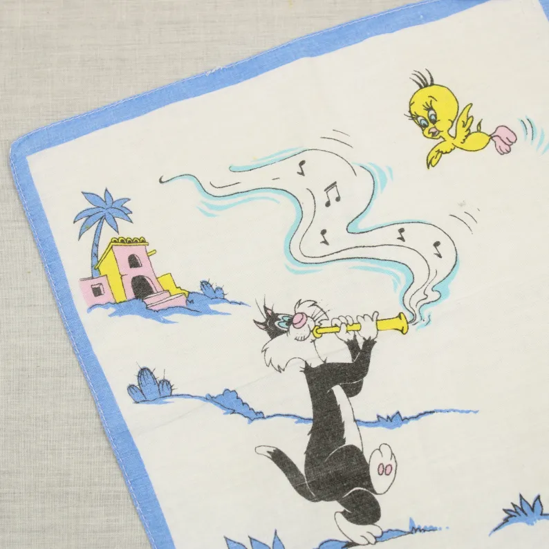 ハンカチ シルベスター トゥイーティー ラッパ