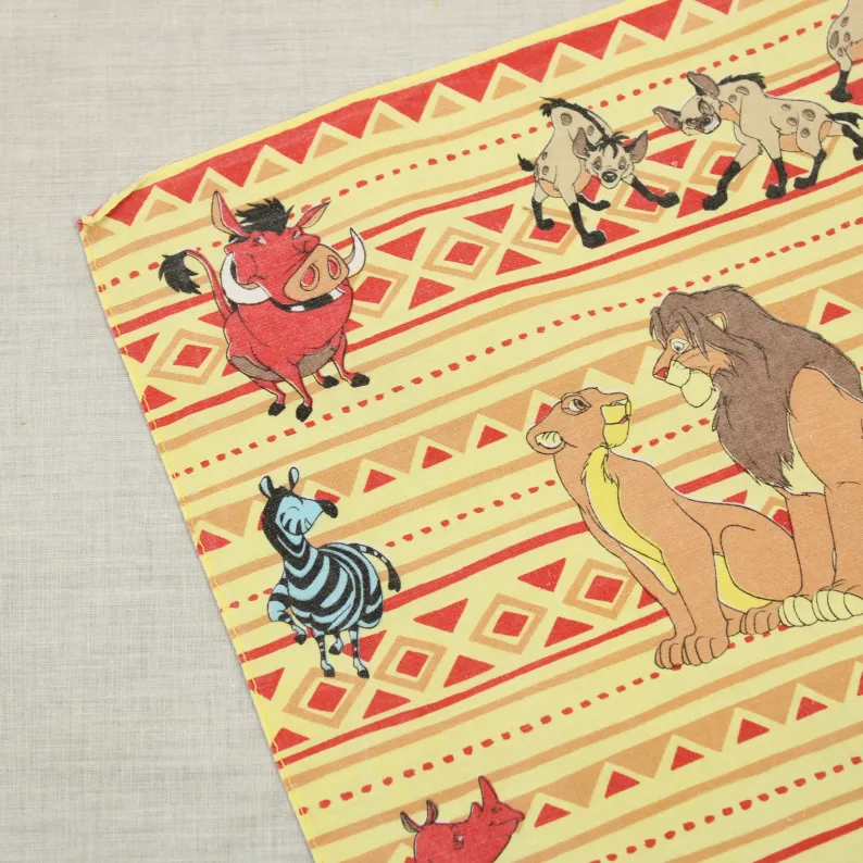 ライオンキングのハンカチ アフリカン ストライプ