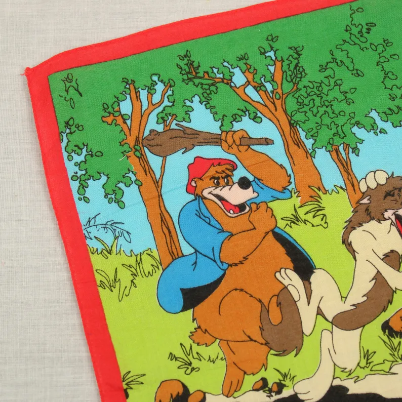 スーパーバルーのハンカチ オオカミ