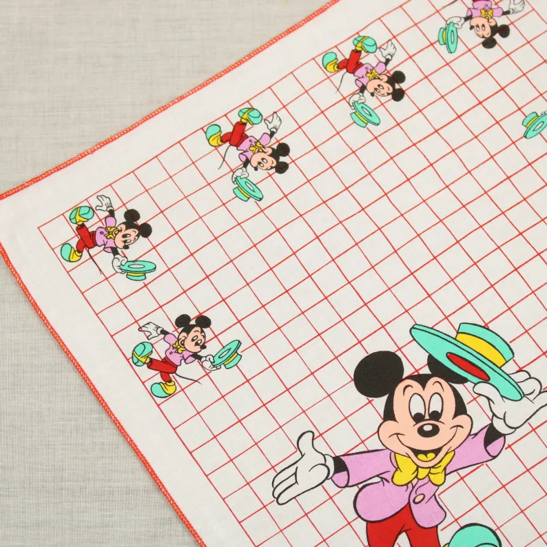 ミッキーのハンカチ シルクハット レッド 赤