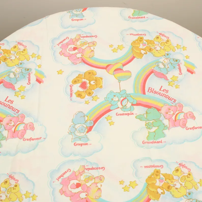 80*125 シーツ解体生地  ケアベア Care Bears フランス語