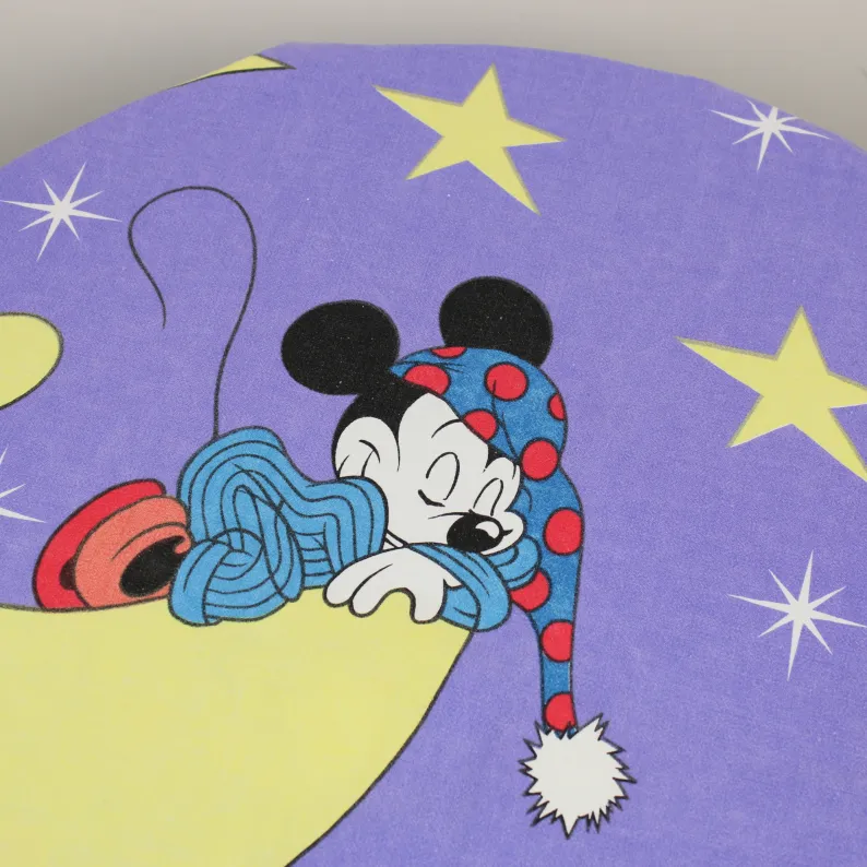 120*180 シーツ解体生地  ミッキー お月様 星空 大柄 B