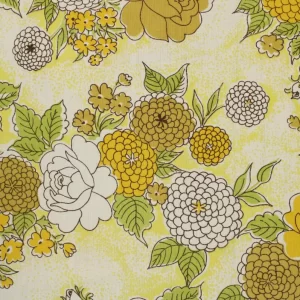 55*55 シック かわいい 花 マスタードイエロー レモンイエロー