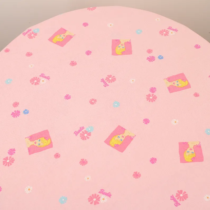 115*95 シーツ解体生地  バービー バレリーナ 花 小柄