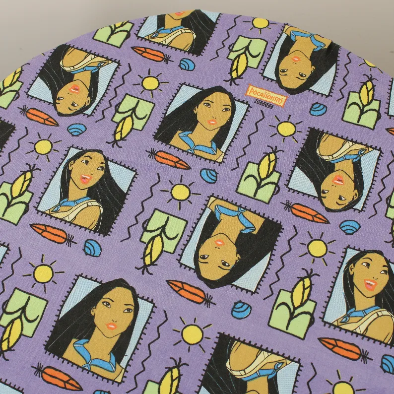 70*90 シーツ解体生地  ポカホンタス 小柄 パープル