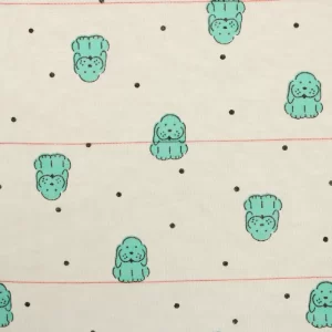 ニット 140*75 かわいい イヌ ドット ストライプ