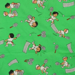 ニット 約140*60 子ども テニス グリーン