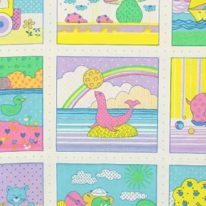 60*65 ポップ レトロアニマル ネオン カラフル