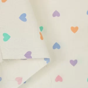 55*75 ポップ パステル ハート 白