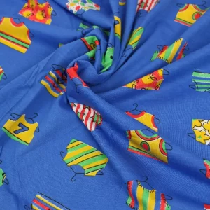 ニット 140*110 カラフル ポップ 洋服 ハンガー キッズ ブルー