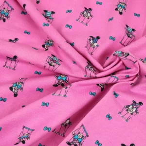 ニット 150*75 ピエロ 蝶ネクタイ ピンク