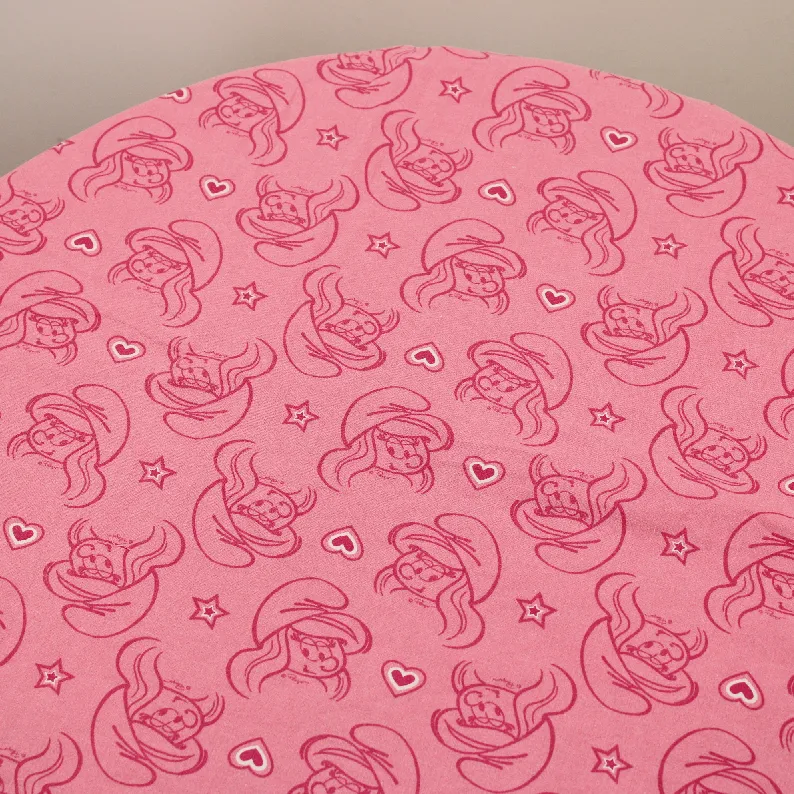 135*90 シーツ解体生地 スマーフェット ピンク 小柄