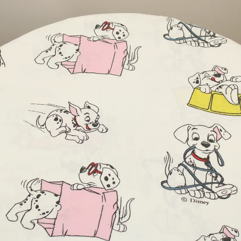 135*80 シーツ解体生地  101匹わんちゃん 紙袋 小柄 白