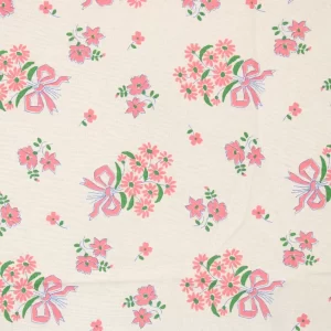 50*55 かわいい 小花 ブーケ リボン ピンク