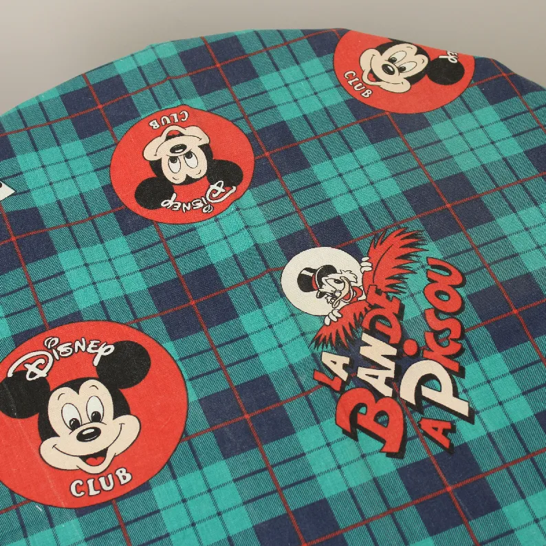 カーテン ミッキー  タータンチェック ディズニークラブ