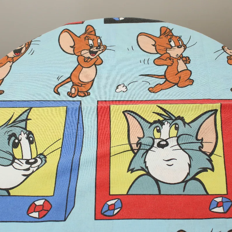 85*185 シーツ解体生地 トム＆ジェリー テレビ ダイヤ