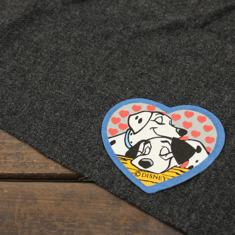 ボンゴ＆パディータのワッペン 101匹わんちゃん ハート