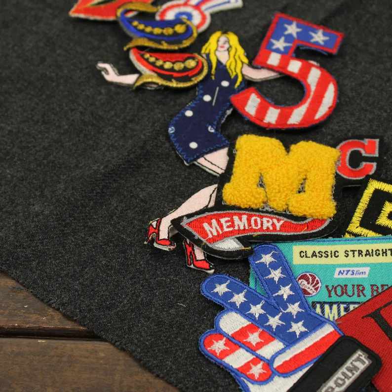 E 13枚セット タグ＆ワッペン MEMORY